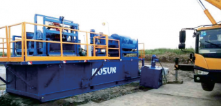 浙江石化HDD定向鉆尾漿處理現(xiàn)場